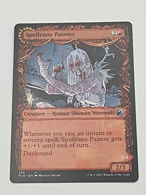 Magic the Gathering Einzelkarte Spellrune Painter bespielt