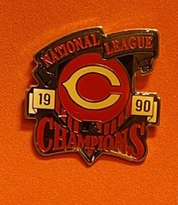 MLB Major League Baseball 1990 NL Champions CINCINNATI REDS Pin Ship USA only