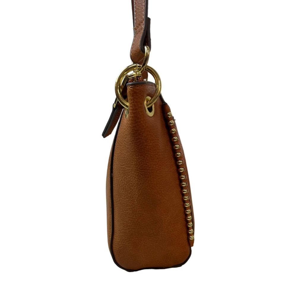 Bolso Bandolera Max Studio Mujer Diseñadores Marrón Tostado Con Detalles Tono Dorado Talla M Foto 4 de 4