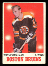 1970-71 OPC O PEE CHEE NHL Hockey #7 Wayne Cashman Rookie EX+ Boston Bruins RC