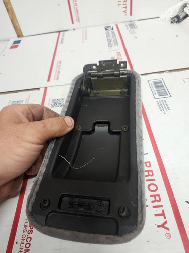 96 97 98 99 00 HONDA CIVIC CENTER CONSOLE ARM REST ARMREST LID GRAY OEM - Picture 2 of 2