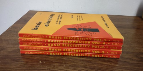 1954 Rider BASIC ELECTRICITY Volumes 1-5 By Van Valkenburgh, Nooger & Neville