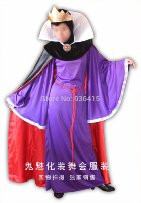 Hight Quality Custom Snow White queen Dress Cosplay Costume for Halloween Party 