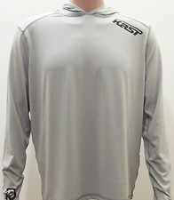 Kast Extreme Fishing Gear Ronin Hooded Sun Shirt Storm Grey Medium NWT in OP