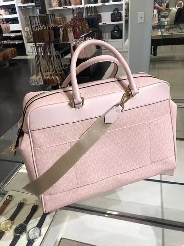 Michael Kors Travel Duo: Powder Blush Small Trolley and Weekender Duffle Bag MK - Picture 14 of 23