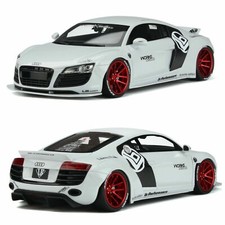 1/18 Audi R8 Liberty Walk LB Works 2019 Glacier White Resin by GT Spirit GT325 