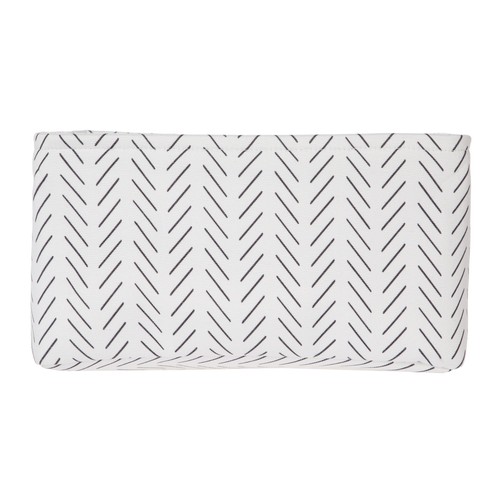 Black and White Lines Canvas Storage Basket with Handles - Picture 6 of 7