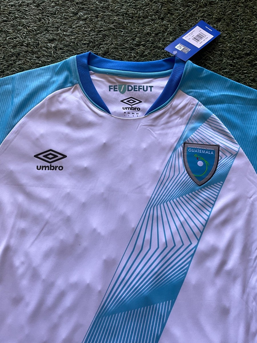 Umbro Guatemala Men's Home Jersey 19/20 - White/Sky Blue | eBay