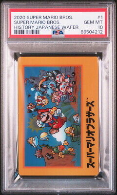 PSA10 No.1 Mario Brothers Super Mario History Card Wafer PSA10 No.1 Mario Brothers Super Mario History Card Wafer