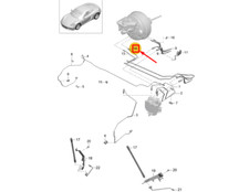 PORSCHE 718 CAYMAN 982 Bremsleitung vorn 99135531430 NEU ORIGINAL