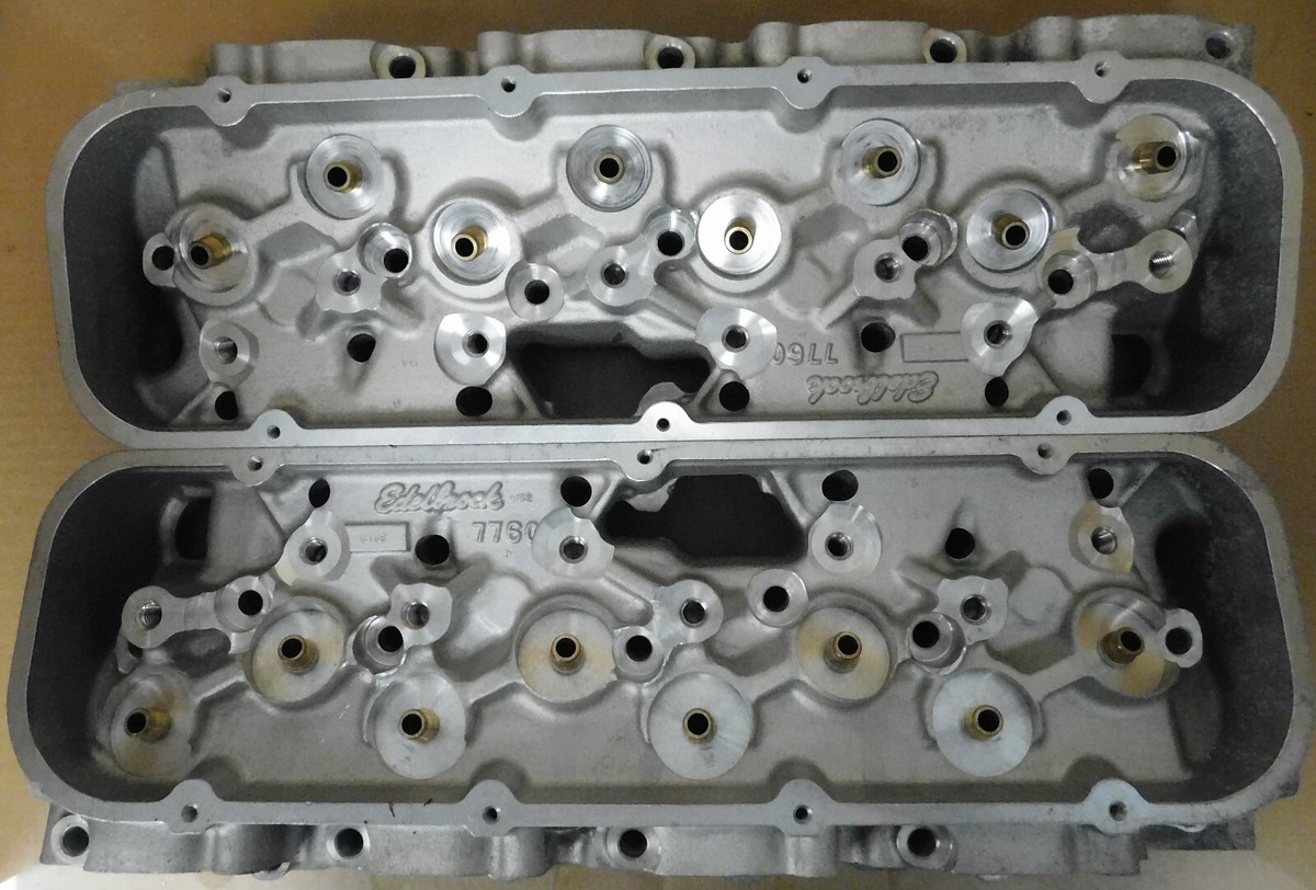 Edelbrock NOS 7760 Victor BB chevy Aluminum Head, 370cc, 115CC