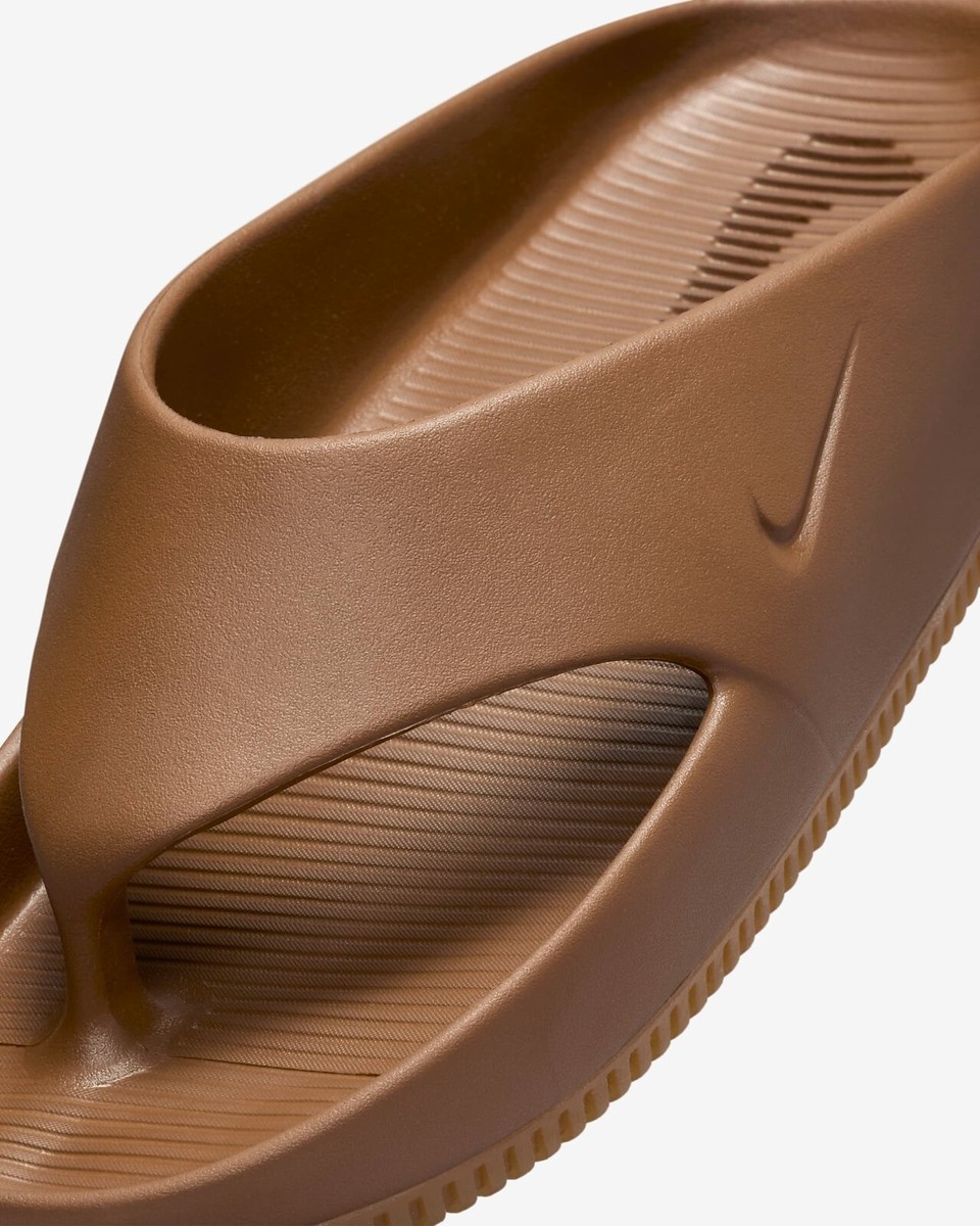 New Nike Calm Flip Flop Slides - Light British Tan (FD4119