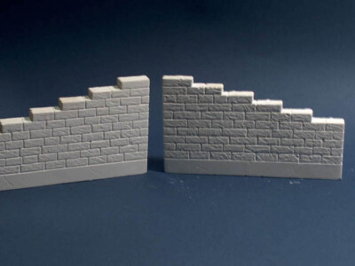 Monroe Models ~ O or S Scale ~ Wing Walls ~ Granite ~ 2-Pack ~ 961