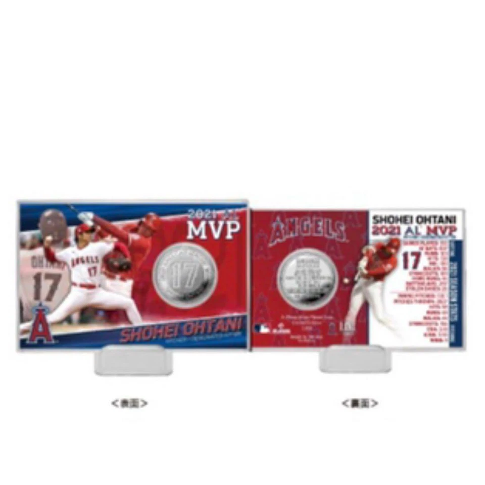 Shohei Ohtani Angels 2021 AL MVP Silver Coin Card 3000 Limited JAPAN ORIGINAL - Image 3 of 3