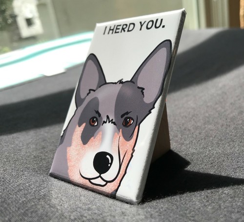 Imán Tacón Azul Ganado Australiano Perro Divertido Paseo Perro Regalos y Decoración del Hogar - Imagen 10 de 10