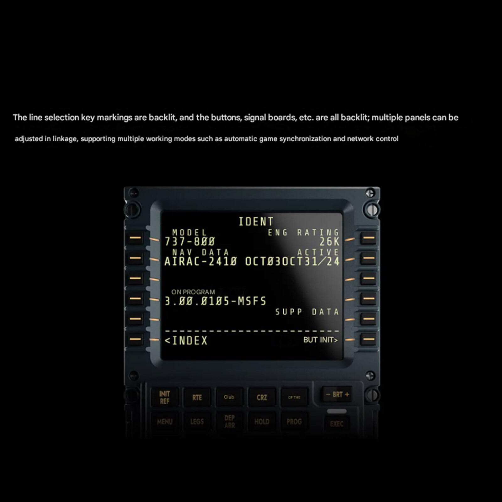 Winwing A3xx Mcdu Flight Control Panel Simulator Compatible W/ X-plane ...