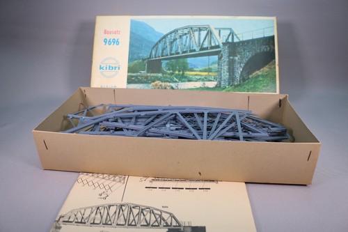 ZH146 Kibri Maquette Ho 9696 Pont type metallique 1 voie Dimensions 45x14x8 cm - Picture 2 of 10