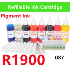 Empty Refillable Ink Cartridge kit for Stylus Photo R1900 Printer T087 87