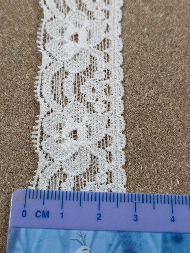 Lencería nupcial vintage blanca con borde de cinta de encaje marfil varios 10 - 95 mm - Imagen 124 de 136