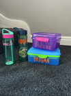 Personalised Name Set Of 4 School Water Bottle & Lunch Box Sticker Labels - Foot