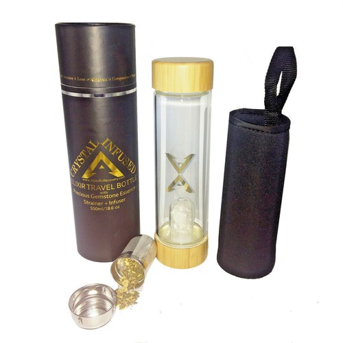 Glas Tee Ei Flasche umweltfreundliche Bambus Deckel | austauschbare Aufbewahrung - Bild 1 von 10