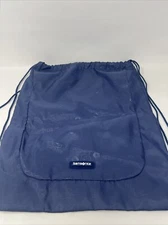 Samsonite Travel Cinch Back Pack Style Blue 17 x 14.5