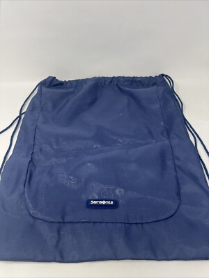 Samsonite Travel Cinch Back Pack Style Blue 17 x 14.5