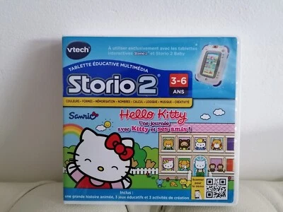 HELLO KITTY Une journée avec Kitty et ses amis - Jeu STORIO 2 VTECH complet VF - Photo 1/2