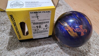 Track Sensor Bowling Ball 1st Quality | 16 Pounds | 3-4'' Pin | 2.7oz Top Weight