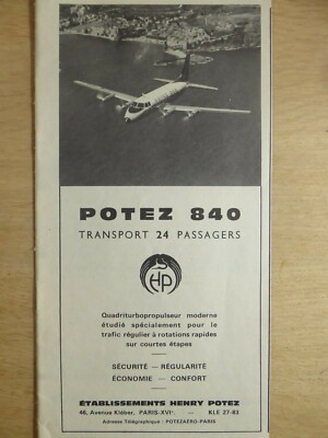 PC AVIETTE DE TOURISME HENRI POTEZ AVIATION (a22682