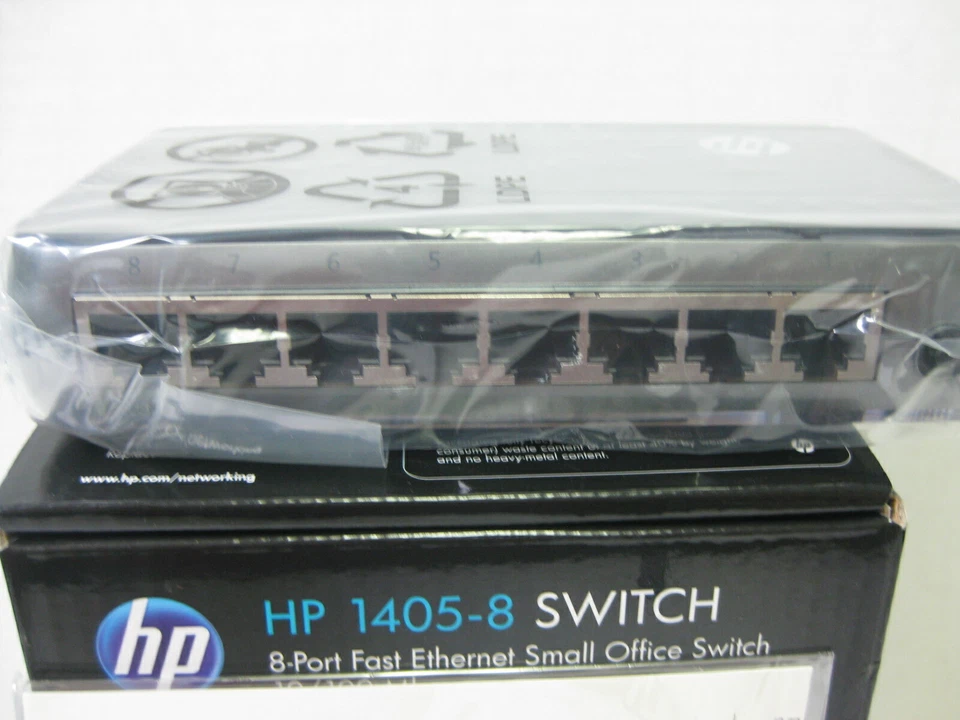 HP Small Office 1405-8 Switch 8-Port Fast Ethernet 10/100 Mbps J9793A - Image 4 of 4