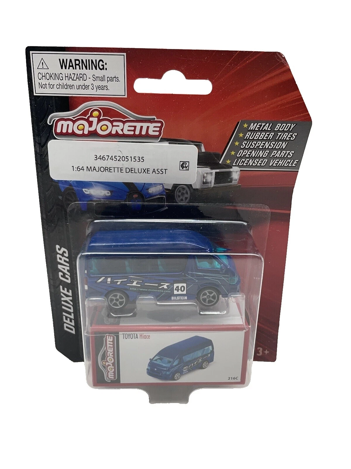 Furgonetas Majorette Toyota Diecast contemporáneos de fabricación