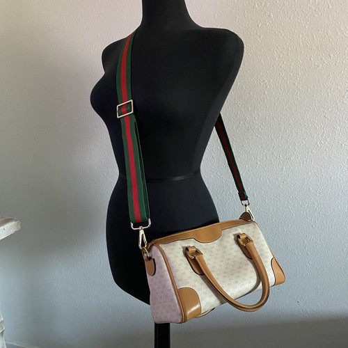 Red and Green Web Canvas Purse Strap Replacement - Picture 6 of 6