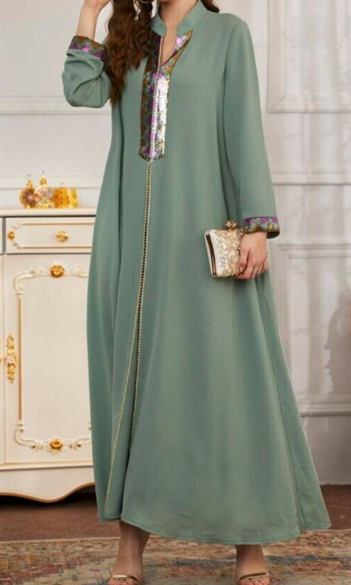 New Shein Women Green Najma Sequin Panel Insert Longline Modest Dress Sz XL/US12 | eBay New Shein Women Green Najma Sequin Panel Insert Longline Modest Dress Sz XL/US12 | eBay