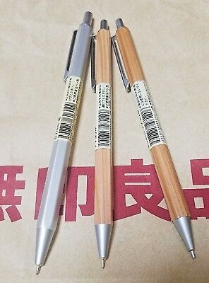 MOMA MUJI natural wood Hexagonal Ball point Pen 0.5mm made in Japan oil-based