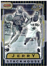 JERRY STACKHOUSE 1996-97 Bowman's Best Retro Insert #TB12 76ers Basketball Card