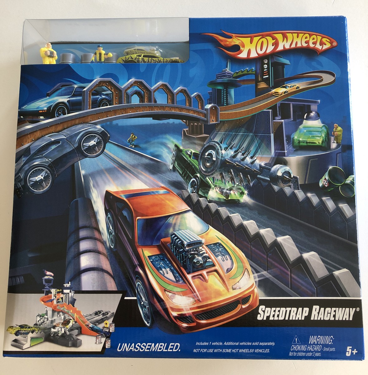 Hot Wheels SPEEDTRAP RACEWAY & 1 Vehicle Play set | eBay