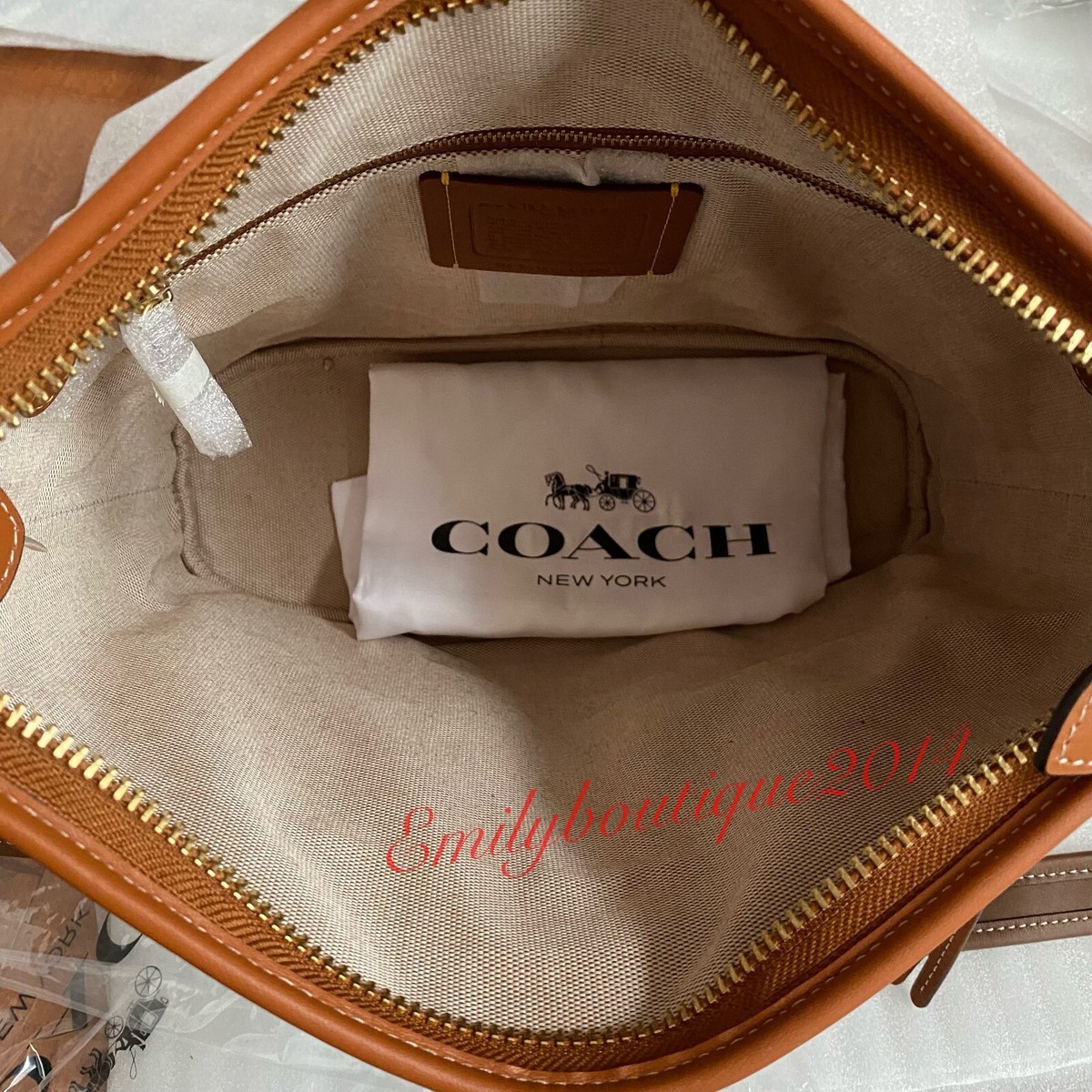 NWT Coach C5434 Andie Shoulder Bag In Signature Textile Jacquard