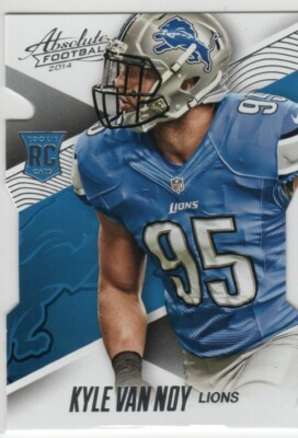KYLE VAN NOY 2014 PANINI ABSOLUTE RETAIL DIE CUT ROOKIE RC LIONS $1.99 ROOM