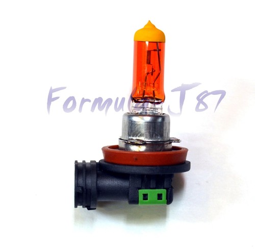 Halogen H8 35W Orange Amber Two Bulbs Fog Light Replace Plug Play Fit Lamp Stock - Picture 3 of 13
