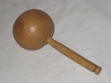 bird detailed carving carved wooden rattle shaker percussion instrument