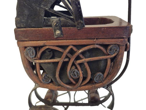 Boyds Bears Wood Stroller Carriage Buggy Victorian and Metal Tricycle Vintage - Picture 16 of 19