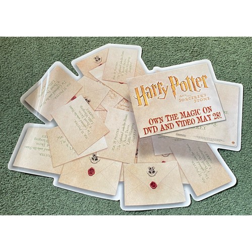 2002 Harry Potter and The Sorcerer's Stone Original Movie Vinyl Sticker Promo