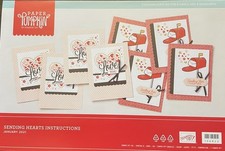 Stampin Up Paper pumpkin Sending Hearts Instructions New, 156822