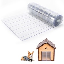 Dog Door Replacement Flaps, Dog House Flap-11.8" W x 4.1' L, Plastic Vinyl Do...