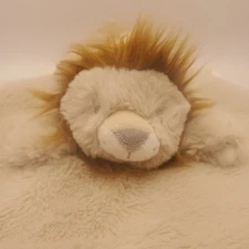 Cloud Island Tan Brown Lion plush Lovie Security Blanket 14"X14" Baby Cuddles 