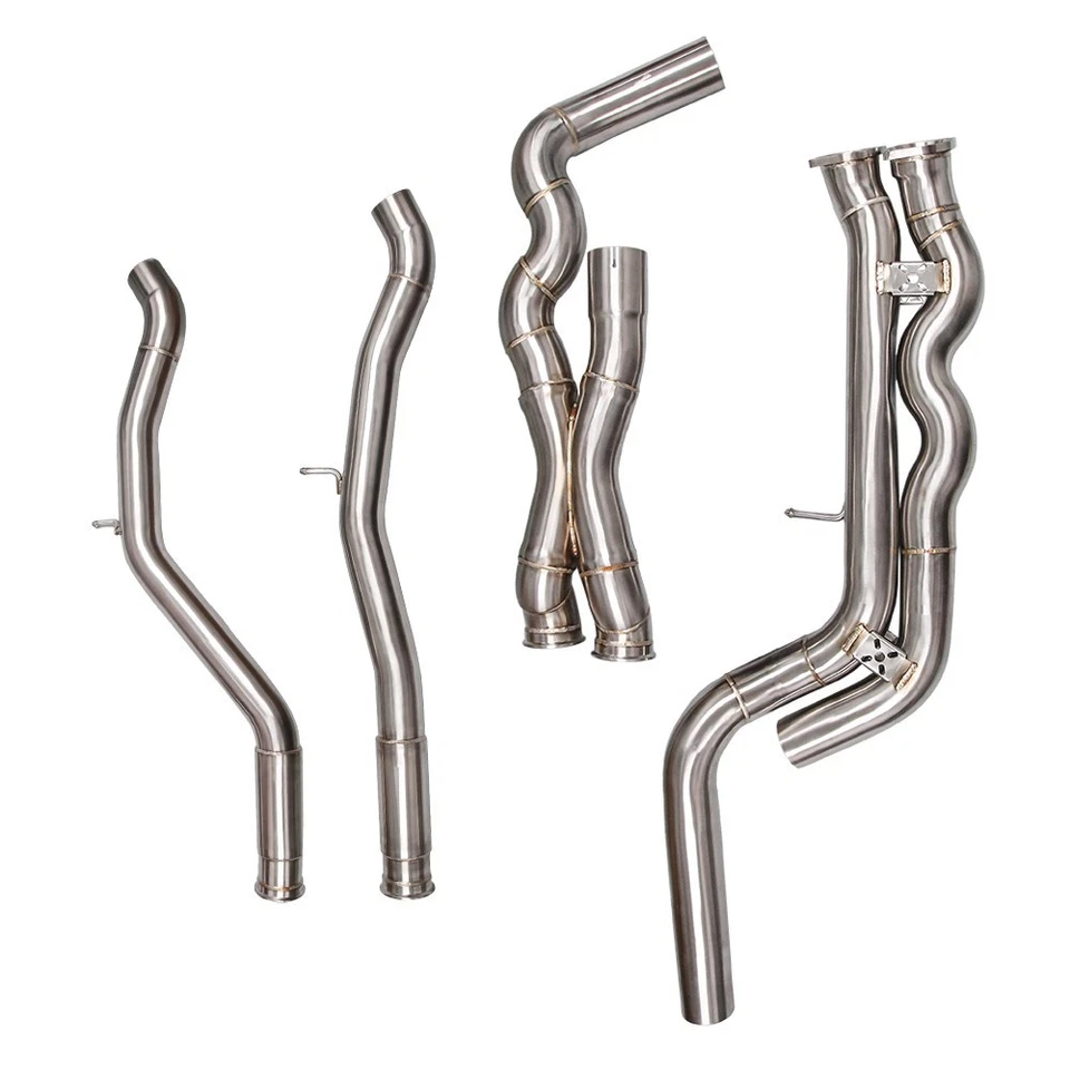 Средние трубы одиночные промежуточные трубы для 2015-2020 BMW M3 M4 F80 F82 F83 нержавеющая сталь - Изображение 3 из 4