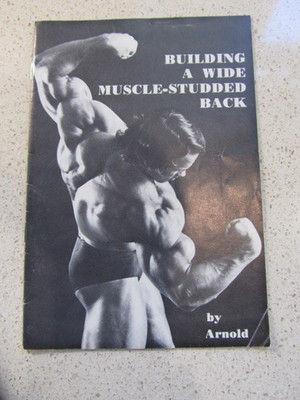 1975 Original Arnold Building A Wide Muscle Studded Back  Bodybuilding Booklet