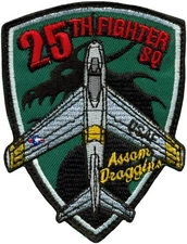 USAF 25th FIGHTER SQUADRON - F-86 ASSAM DRAGGINS PATCH