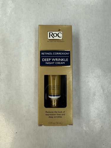 RoC Retinol Correxion Nachtcreme für tiefe Falten 1,0 flüssige Unzen/30 ml Neu - Bild 1 von 4